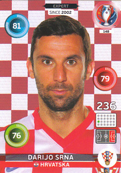 Darijo Srna Croatia Panini UEFA EURO 2016 Expert #148